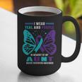 I Wear Teal And Purple In Memory Of My Aunt Graphic Print Coffee Mug