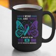 I Wear Teal And Purple In Memory Of My Son Graphic Print Coffee Mug I Wear Teal And Purple In Memory Of My Son Graphic Print Coffee Mug