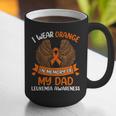 Wings Leukemia Shirt I Wear Orange In Memory Of My Dad Graphic Print Coffee Mug