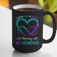 Women's I Wear Teal & Purple In Memory Of My Husband Graphic Print Coffee Mug