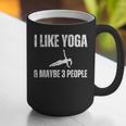 I Like Yoga And Maybe 3 People Introvert Namaste Graphic Print Coffee Mug