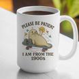 90s Manatee Humor Please Patient I'm From The 1900s Graphic Print Coffee Mug