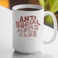 Anti Social Moms Club On Back Retro Introvert Unsociable Graphic Print Coffee Mug Anti Social Moms Club On Back Retro Introvert Unsociable Graphic Print Coffee Mug