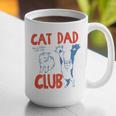 ON Back Cat Dad Club Life Is Better With Cats Father's Day Graphic Print Coffee Mug