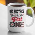 Big Brother Of The Fast One Car Racing Dad 1St Birthday Boy Graphic Print Coffee Mug