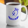 Blue In Memory Of Grandson Colon Cancer Awareness Shirts Premium Graphic Print Coffee Mug