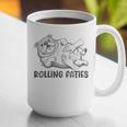 Bulldog Rolling Fatties Dog Mom Dad Owner Graphic Print Coffee Mug Bulldog Rolling Fatties Dog Mom Dad Owner Graphic Print Coffee Mug