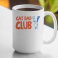 Cat Dad Club Life Is Better With Cats Father's Day 2 Sided Graphic Print Coffee Mug