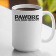 Cat Dad PAWDRE Cats Make Me Happy Cat Father Graphic Print Coffee Mug