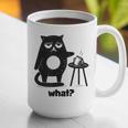 Cat What Humor Introvert Anti-Social Graphic Print Coffee Mug