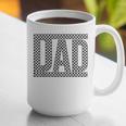 Checkered Dad Father's Day For Dad Family Graphic Print Coffee Mug Checkered Dad Father's Day For Dad Family Graphic Print Coffee Mug