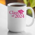 Class Of 2024 Pink For Girls And Women Graduation Graphic Print Coffee Mug