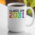 Class Of 2031 Pre-K -12th Grade Hand Prints Space Graduation Graphic Print Coffee Mug