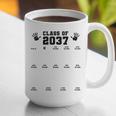 Class Of 2037 Handprint Grow With Me Pre-k Graduation Graphic Print Coffee Mug