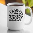 Class Of 2037 Senior Retro 2037 Grad Graduate Graduation Graphic Print Coffee Mug