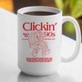 Clickin' Since The 90s Retro Computer Nostalgia Graphic Print Coffee Mug