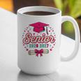 Coquette Pink Bow Senior 2026 2027 Graduation Graphic Print Coffee Mug