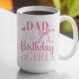 Dad Of The Birthday Girl Bow Cute Pink Matching Family Party Graphic Print Coffee Mug