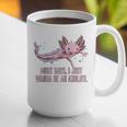 Most Days I Just Wanna Be An Axolotl Salamander Introvert Raglan Baseball Tee Graphic Print Coffee Mug