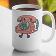 Dial It Back Retro Tech Nostalgia Vintage Premium Tri-Blend Graphic Print Coffee Mug