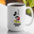 Disney Mickey Mouse Peace Out Totally Retro Graduation Graphic Print Coffee Mug