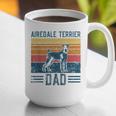 Dog Airedale Terrier Dad Vintage Airedale Terrier Dad Graphic Print Coffee Mug