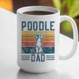 Dog Dad Vintage Poodle Dad Graphic Print Coffee Mug