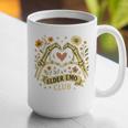 Elder Emo Club Skeleton Hands Heart Nostalgia Graphic Print Coffee Mug