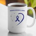 Faith Blue In Memory Of My Godmother Colon Cancer Awareness Graphic Print Coffee Mug Faith Blue In Memory Of My Godmother Colon Cancer Awareness Graphic Print Coffee Mug