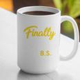 Finally Done With This BS Class Of 2025 College Graduation Premium Tri-Blend Graphic Print Coffee Mug
