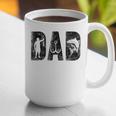 Fishing Dad Birthday Classic Bold Font Fish Daddy Graphic Print Coffee Mug