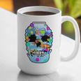 Frutiger Aero Aesthetic Tech Skull Computer Fishes Graphic Print Coffee Mug Frutiger Aero Aesthetic Tech Skull Computer Fishes Graphic Print Coffee Mug