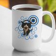 Frutiger Aero Cat Meme Headphone Kitty Cat Lover Graphic Print Coffee Mug