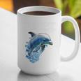 Frutiger Aero Splashy Dolphin Y2k Aesthetic Graphic Premium Graphic Print Coffee Mug