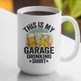 Garage Drinker Dad Vintage Beer This Is My Garage Drinking Graphic Print Coffee Mug