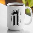 German Shepherd Dad Vintage Flag Patriotic Dog Graphic Print Coffee Mug