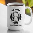 Go Away I'm Introverting Cat With Coffee Graphic Print Coffee Mug Go Away I'm Introverting Cat With Coffee Graphic Print Coffee Mug
