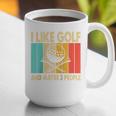 I Like Golf And Maybe 3 People Introvert Raglan Baseball Tee Graphic Print Coffee Mug