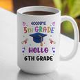 Goodbye 5th Grade Graduation 2025 6th Grade Graduate Kids Graphic Print Coffee Mug