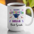 Goodbye Kindergarten Graduation Class 2025 1st Grade Kids Graphic Print Coffee Mug