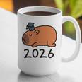 Grad Class Of 2026 Capybara Graduation Graduated Kids Graphic Print Coffee Mug