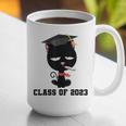 I Graduated Class Of2023 Cat Graduation Graphic Print Coffee Mug
