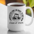 I Graduated Can I Go Back To Bed Now 2024 Graduation Panda Graphic Print Coffee Mug
