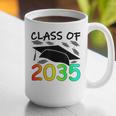 Graduation Class Of 2035 Hand Prints Space Pre-K -12th Grade Graphic Print Coffee Mug