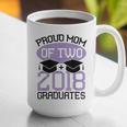Graduation Shirt For Mom Of Twins Proud Mom Twins Tee Graphic Print Coffee Mug