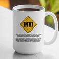 INTJ Warnings Architect Personality Type Introvert Graphic Print Coffee Mug INTJ Warnings Architect Personality Type Introvert Graphic Print Coffee Mug