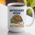 Introvert Mode Activated Low Social Battery Box Turtle Graphic Print Coffee Mug Introvert Mode Activated Low Social Battery Box Turtle Graphic Print Coffee Mug