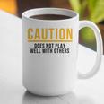 Introverted Does Not Play Well Competitive Athletic Graphic Print Coffee Mug Introverted Does Not Play Well Competitive Athletic Graphic Print Coffee Mug