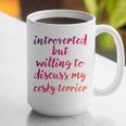 Introverted Willing To Discuss Cesky Terrier Introvert Graphic Print Coffee Mug Introverted Willing To Discuss Cesky Terrier Introvert Graphic Print Coffee Mug