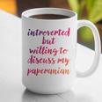 Introverted Willing To Discuss Paperanian Introvert Graphic Print Coffee Mug Introverted Willing To Discuss Paperanian Introvert Graphic Print Coffee Mug
